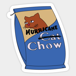 Hurricane Chow Sticker